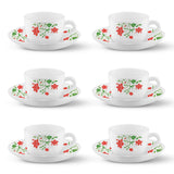 Borosil Larah Hazel Cup n Saucer Set of 12, 140ml