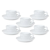 Borosil Larah Ivy Cup n Saucer Set of 12, 140ml