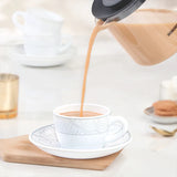 Borosil Larah Ivy Cup n Saucer Set of 12, 140ml