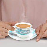 Borosil Larah Joy Cup n Saucers Set  of 12, 140ml