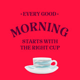 Borosil Larah Joy Cup n Saucers Set  of 12, 140ml