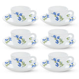 Borosil Larah Marina Blue Cup n Saucer Set