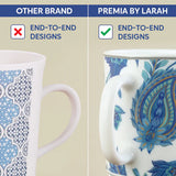 Borosil Larah New Iris Cup n Saucer Set of 12, 140ml