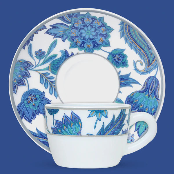 Borosil Larah New Iris Cup n Saucer Set of 12, 140ml