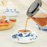 Borosil Larah New Iris Cup n Saucer Set of 12, 140ml