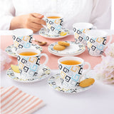 Borosil Larah Ember Mug n Saucer Set of 12, 160ml
