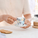 Borosil Larah Ember Mug n Saucer Set of 12, 160ml