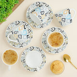 Borosil Larah Ember Mug n Saucer Set of 12, 160ml