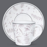 Borosil Larah Grandeur Mug n Saucer Set of 6, 160ml