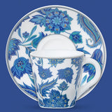 Borosil Larah New Iris Mug n Saucer Set of 6, 160ml