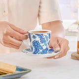 Borosil Larah New Iris Mug n Saucer Set of 6, 160ml
