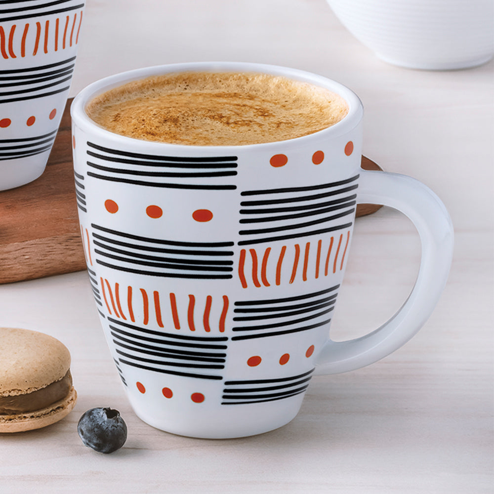 Borosil Larah Doodle Mug 390 ML