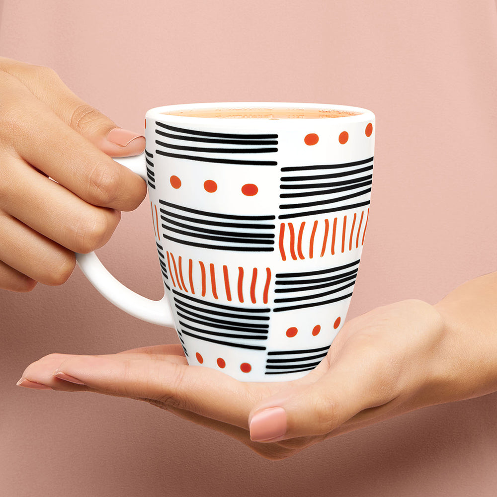 Borosil Larah Doodle Mug 390 ML