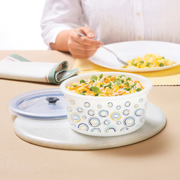 Borosil Larah Jupiter Storage Bowl , 1.2L Pack of 4