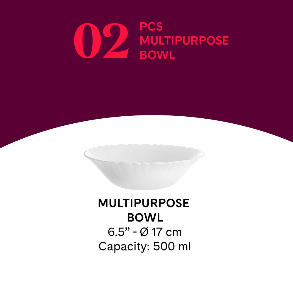 Borosil Larah Lyana Multipurpose Bowl Set 2 pc Set