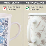 Borosil Larah Grandeur Mug Set