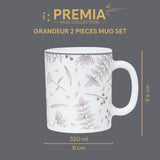 Borosil Larah Grandeur Mug Set