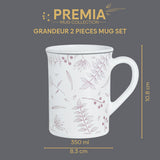 Borosil Larah Grandeur Mug Set