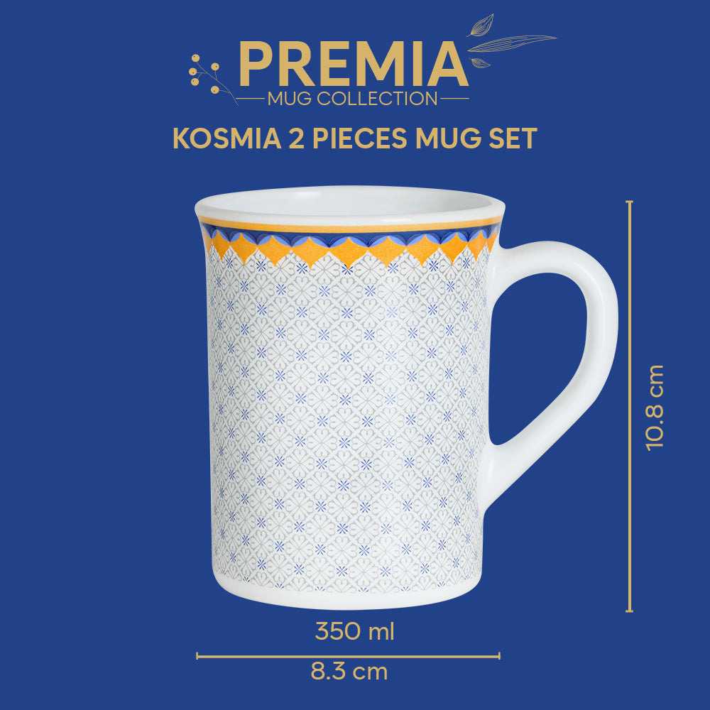 Borosil Larah Kosmia Mug Set
