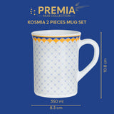 Borosil Larah Kosmia Mug Set