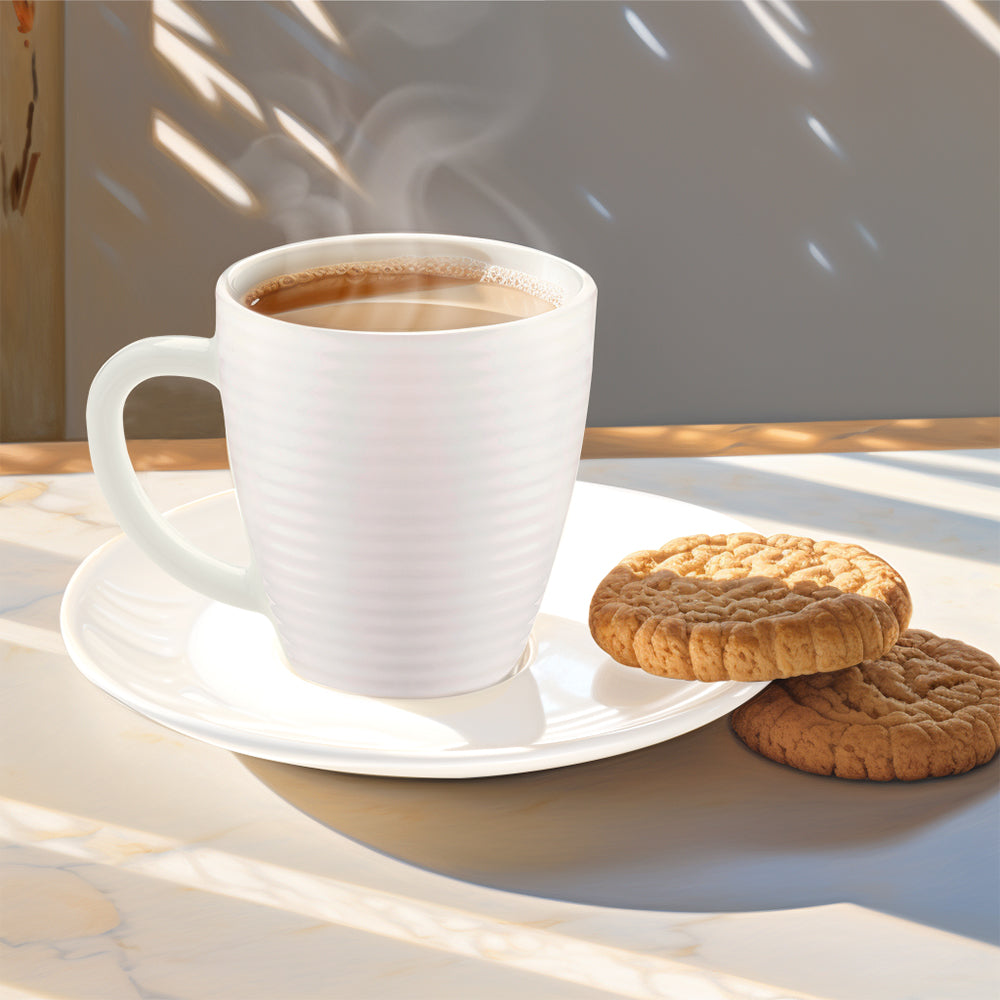 Borosil Larah Orbit Mug, White
