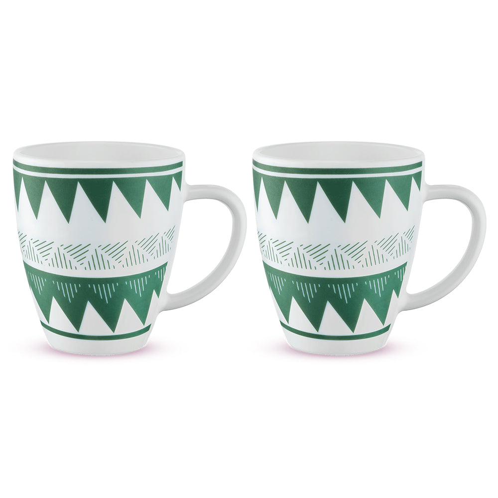 Borosil Larah Tri Wave Mug Set of 2, 400ml