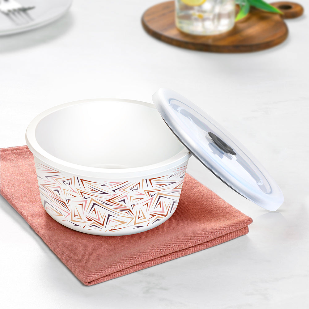 Borosil Larah Comet Storage Bowl Set, 1.2L + 800ml