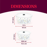 Borosil Larah Jupiter Storage Bowl