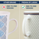 Borosil Larah Starlight Mug Set of 6, 100ml