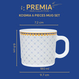 Borosil Larah Kosmia Mug Set