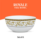 Borosil Larah Royale Veg Bowl Set, 6 pc