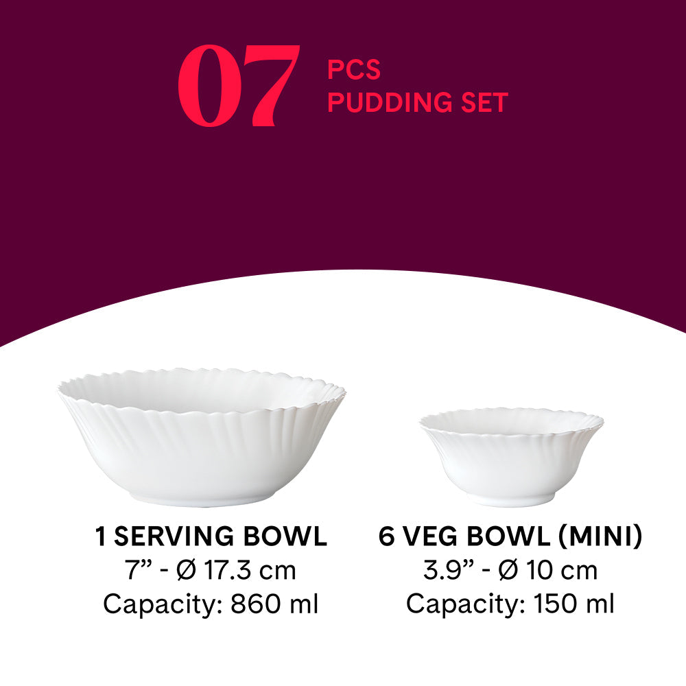 Borosil Larah Classic Pudding Set, 5 pc