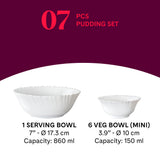 Borosil Larah Classic Pudding Set, 5 pc