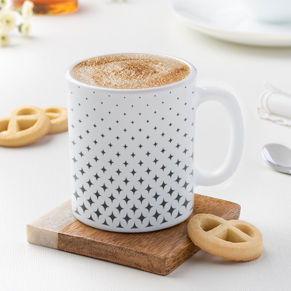 Borosil Larah Nora Black Mug Set 8