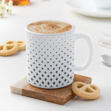 Borosil Larah Nora Black Mug Set 8