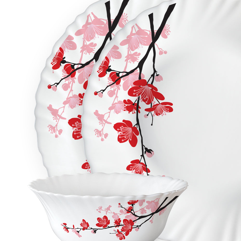 Borosil Larah Florence 17 pc Dinner Set