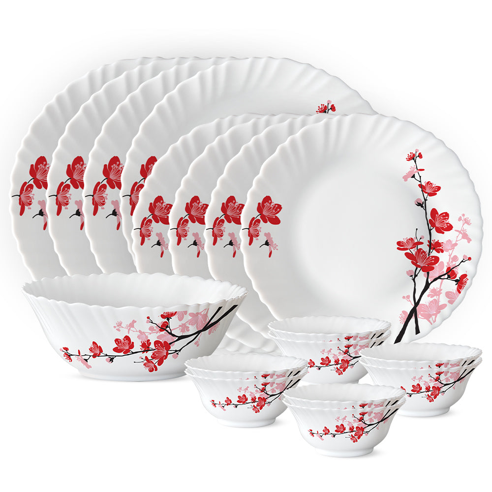 Borosil Larah Florence 17 pc Dinner Set