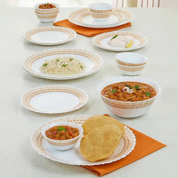 Borosil Larah Halo 17 pc Dinner Set