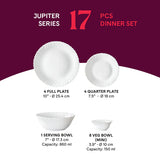 Borosil Larah Halo 17 pc Dinner Set