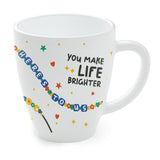 Borosil Larah Friendship Day Opalware Mug, Life 390ml