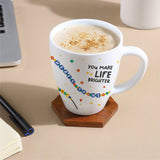 Borosil Larah Friendship Day Opalware Mug, Life 390ml