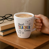 Borosil Larah Teachers Day Opalware Mug, Best Teacher Ever, 390ml