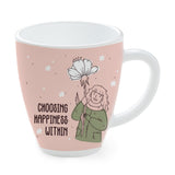 Borosil Larah Women's Day Opalware Mug, Happiness 390ml