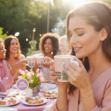 Borosil Larah Women's Day Opalware Mug, Happiness 390ml