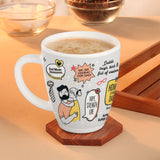 Borosil Larah Father's Day Opalware Mug, Legend