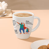 Borosil Larah Father's Day Opalware Mug, Superhero 390ml
