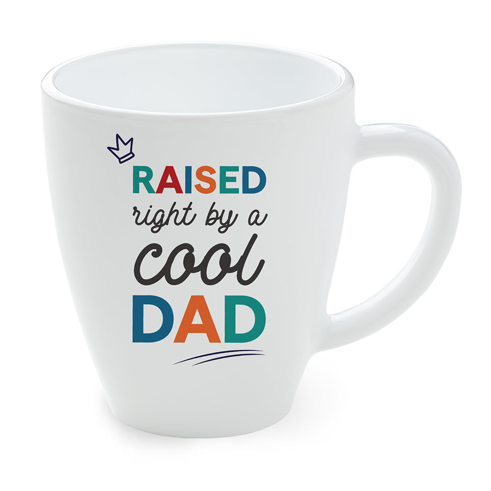 Borosil Larah Father's Day Opalware Mug, Cool Dad 390Ml