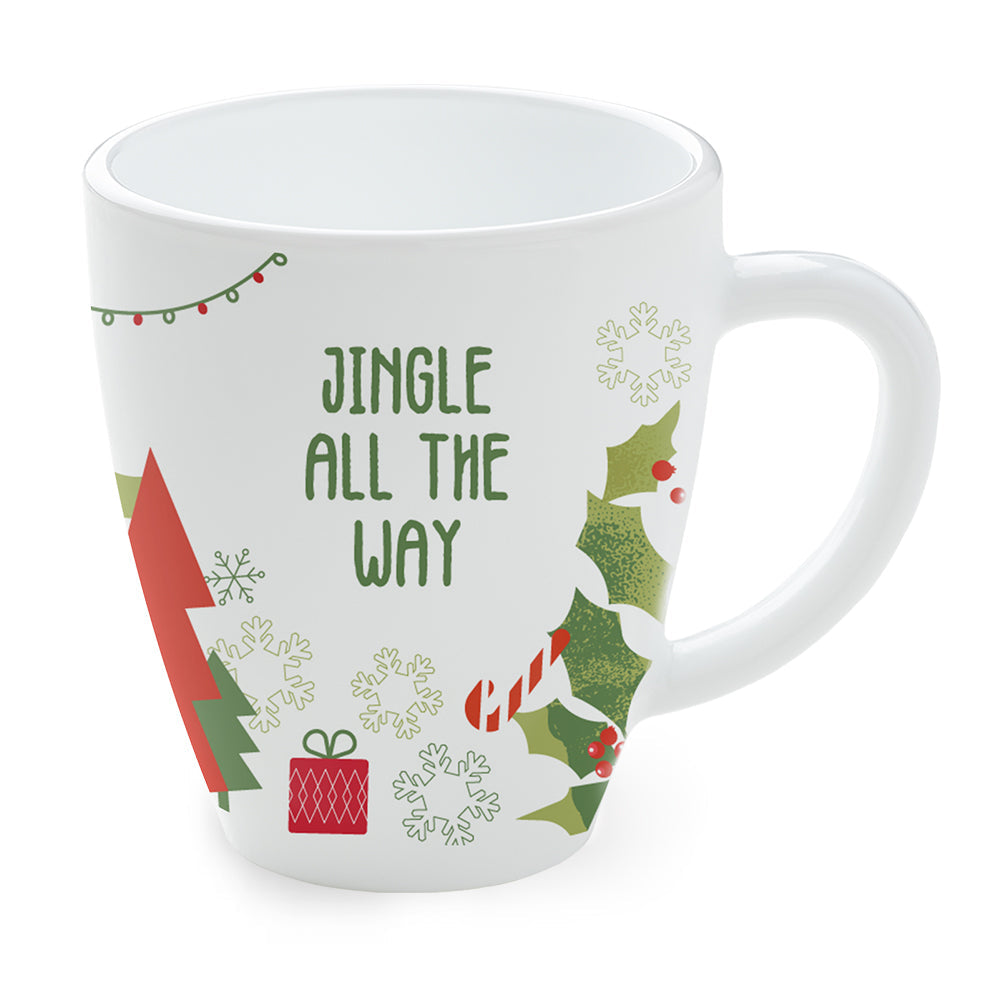 Borosil Christmas Day Mug, Jingle 390Ml
