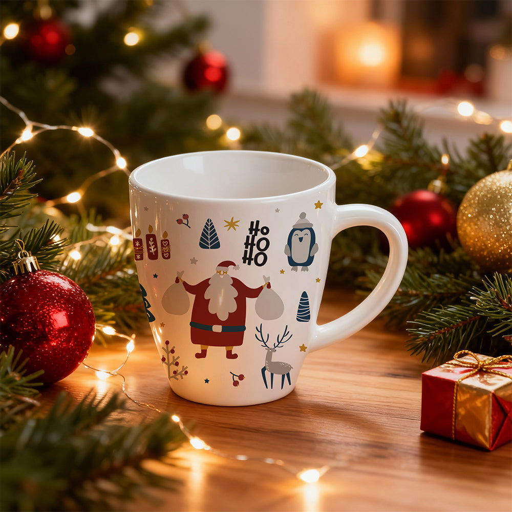 Borosil Christmas Day Mug, Santa 390Ml