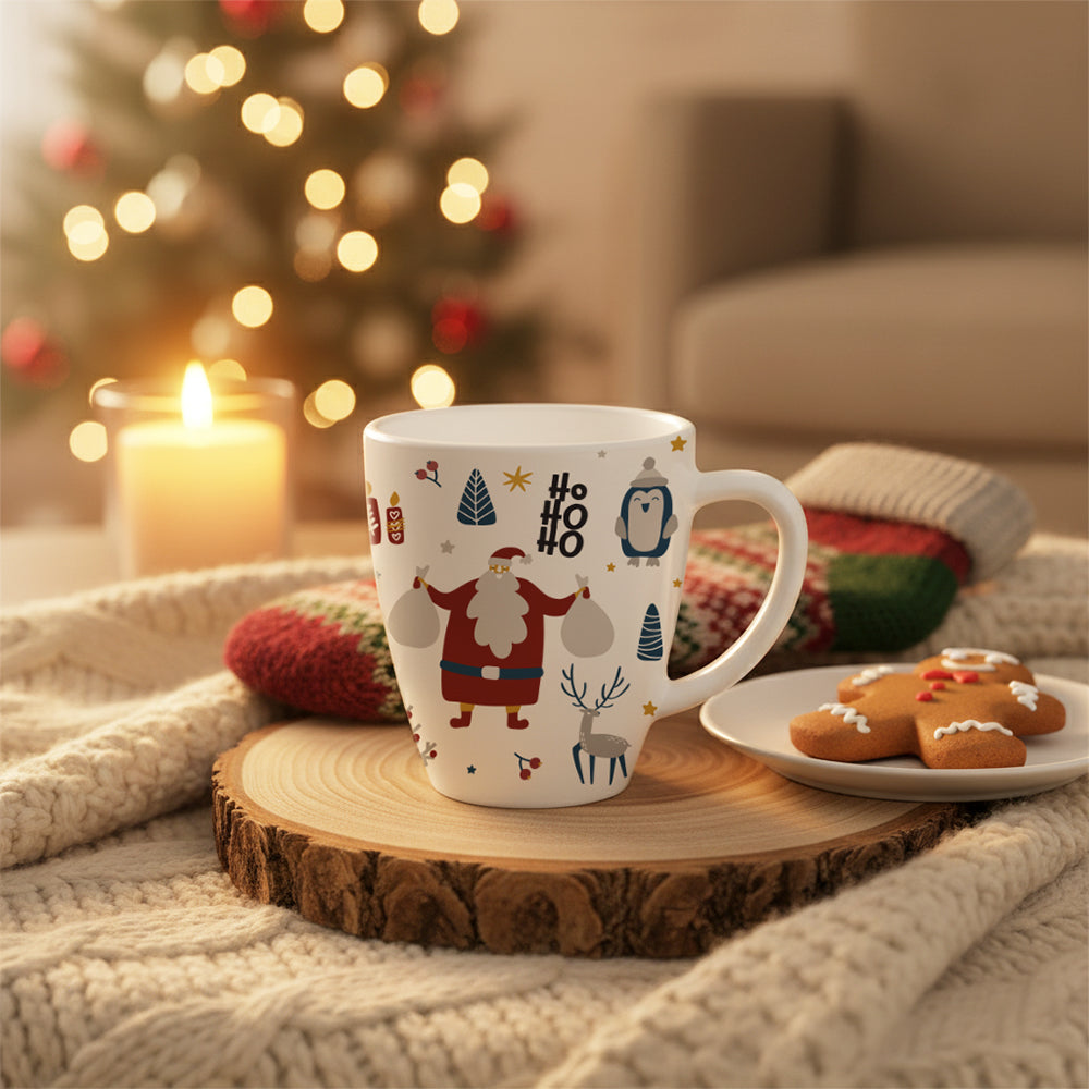 Borosil Christmas Day Mug, Santa 390Ml
